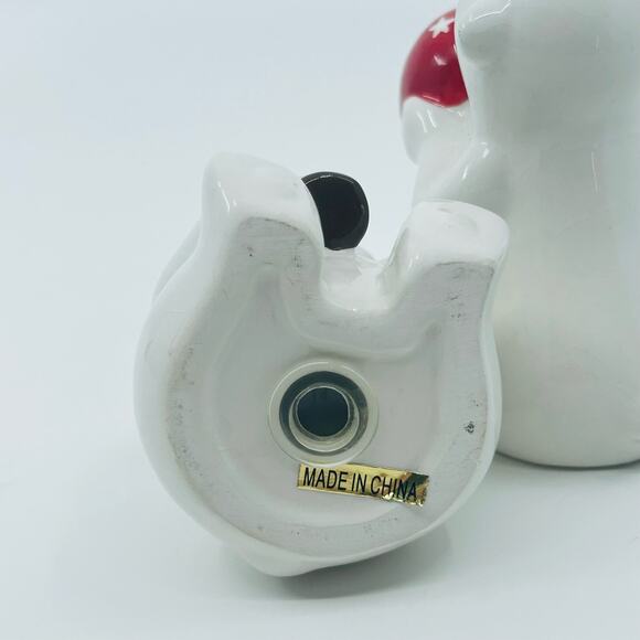 VTG Coca-Cola Playtime Polar Bear Cubs Ceramic Collectible Salt&Pepper Shaker - Picture 3 of 5